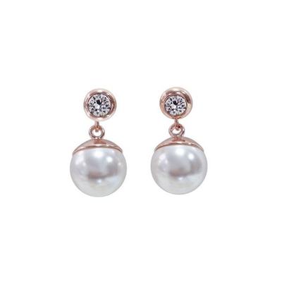 E447 Austrian Pearl Earrings