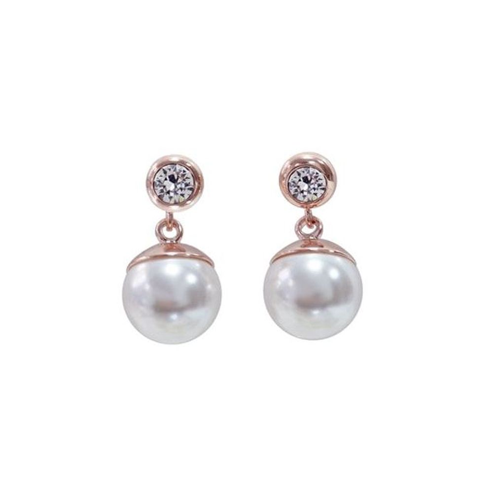 E447 Austrian Pearl Earrings