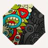 1pc Monster Art Automatic Folding Leisure Umbrella - Lightweight, Retractable Design with 8-Rib Durability, Perfect for Outdoor Adventures194