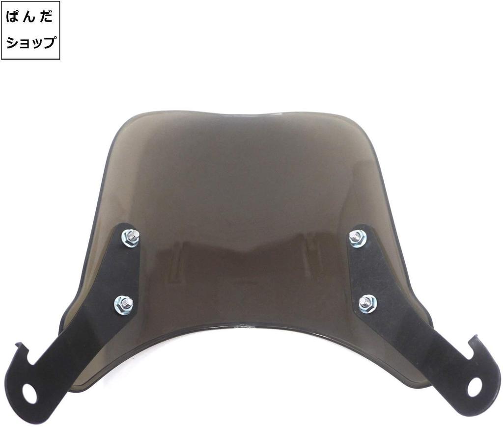 KINOKINO Universal Mini Meter Visor for Motorcycles, Round, Single Light, Naked (Smoke)