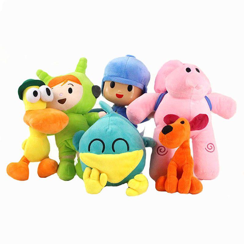 Adorable Pocoyo Elly Pato Loula Sleepy Bird Soft Plush Stuffed Figure Toy Doll Gift For Kids