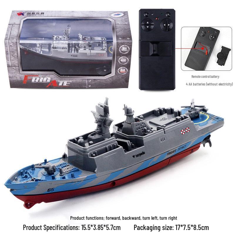 Motoscafo Telecomandato Wireless 2.4G - Portaerei Elettrico per Bambini con Design Impermeabile