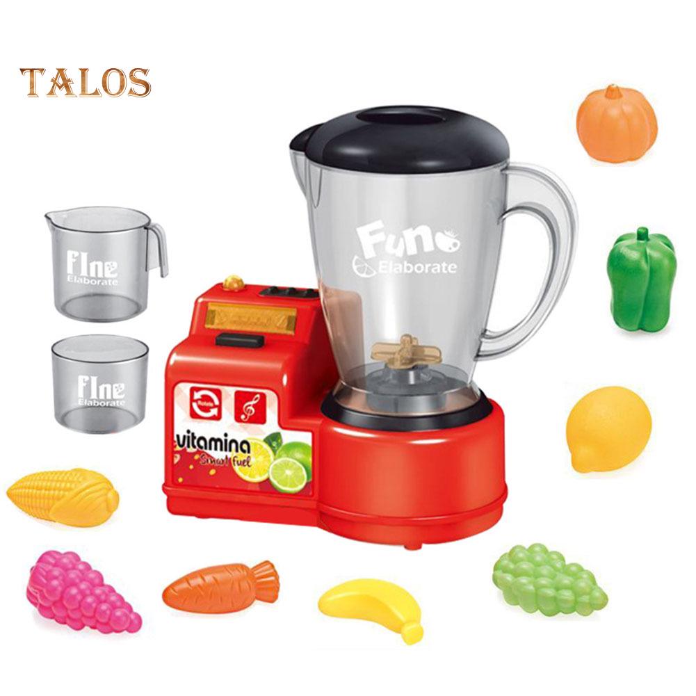 

Talos Simulation Fruit Juicer Mixer LED Music Дети Ролевые игры Кухонный прибор Игрушка розовый