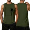 Men's Loose Fit Sleeveless Tank Top Casual Flag Print Summer Muscle Shirt Lightweight Breathable Fabric Comfortable Fit