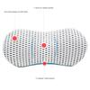 Back Support Pillow for Office and Car Seats 3D Curveds Lumbar Cushions with Washable Cover for Enhanceds Comfort