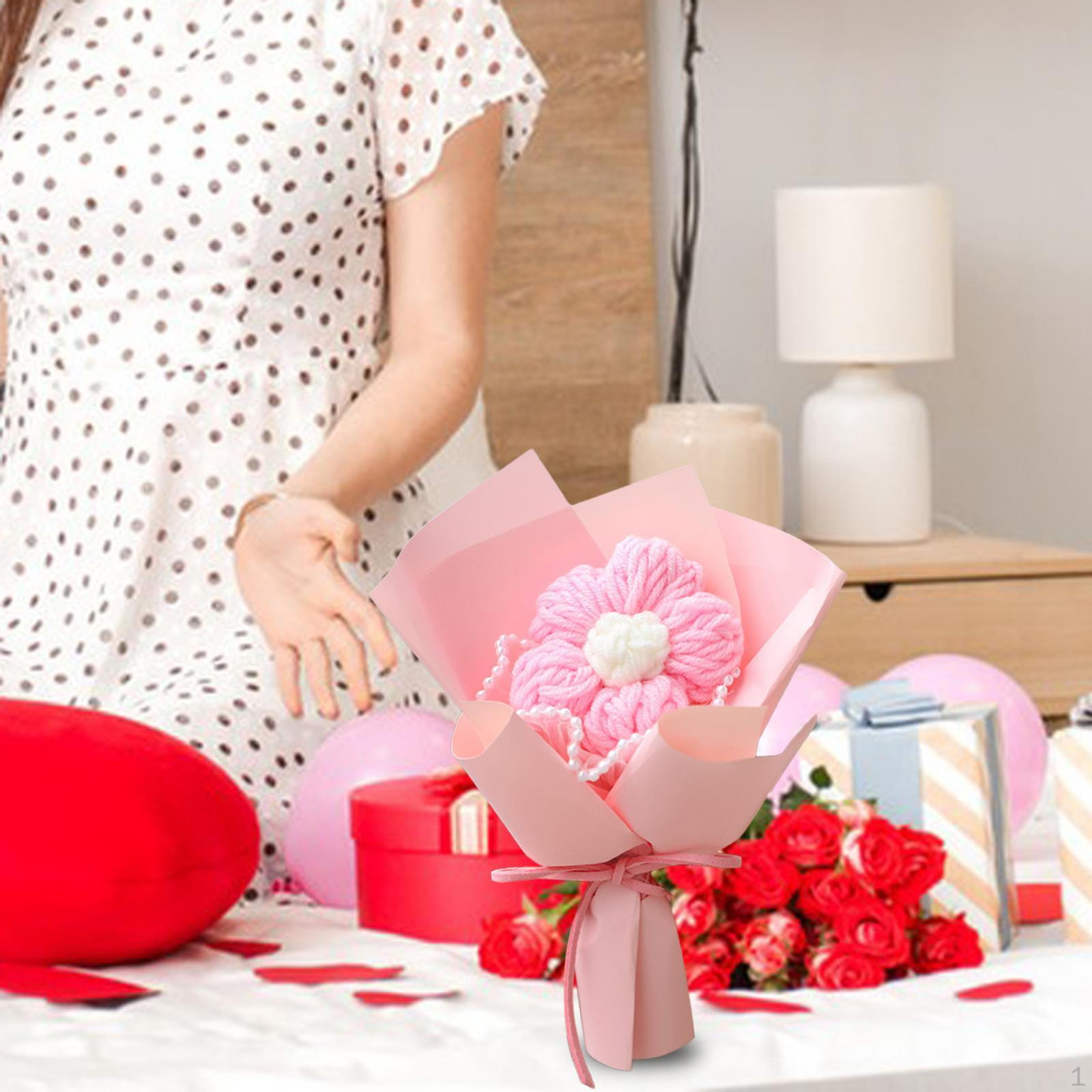 

Вязаная крючком цветочная композиция для домашнего декора и праздников Style E