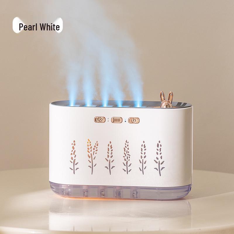 

Бесшумный трансграничный увлажнитель с пятиструйным распылением и динамической семицветной ароматерапией Sound-Controlled Lavender Aromatherapy Humidifier