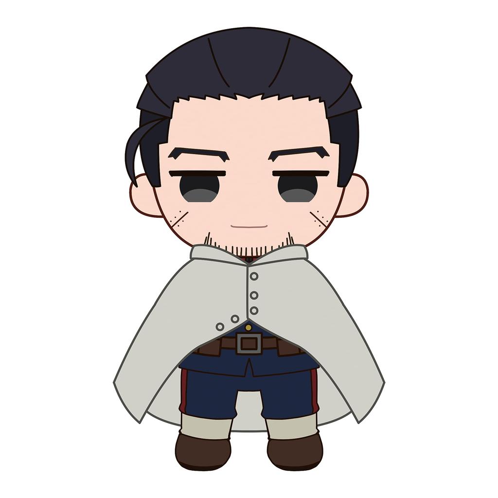 Algernon Products Golden Kamuy Plush Toy Ogata Hyakunosuke Approx. 100mm X 170mm Soft Boa