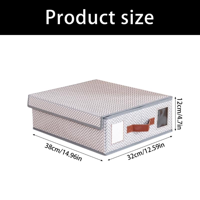 Spacious Bed Sheet Storage Container Nonwoven Materials Dustproof Cover Bedding Organiser With Detachable Lid
