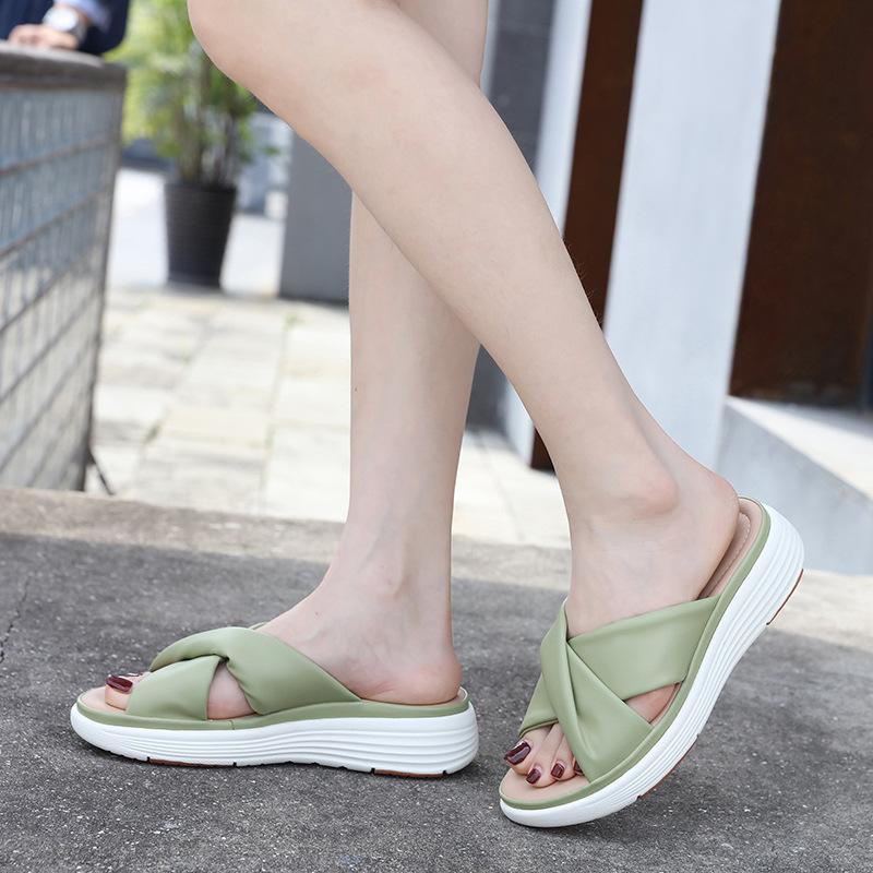 Zapatos De Mujer Summer Slides Outside Beach Sandals Shoes for Women Slip On Platform Comfortable Wedges Slippers Women Sandals