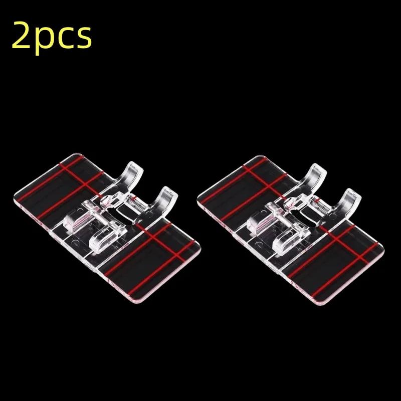 Plastic Clear Parallel Stitch tool Foot Presser Guide Foot Domestic Sewing Machine accessories