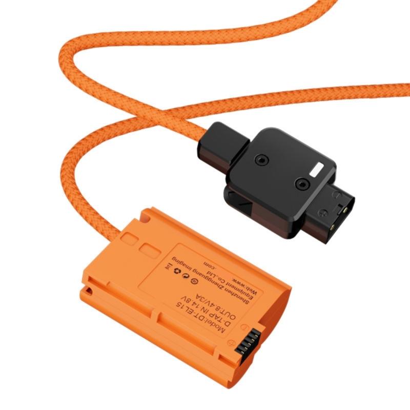 D Tap to EN EL15 Virtual Battery Power Adapter Cable For D7100 D810 D7500 V1 Z6 II Cameras