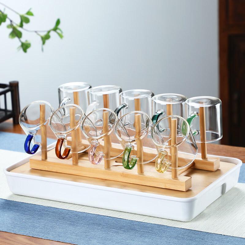 ZISIZ Thickened Heat-Resistant Glass Teacup