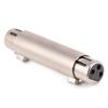 2Pcs 3 Pin XLR Female to Female Audio Microphone Mic Adapter Connector