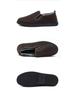 Old Beijing Men's Winter Fleece-Lined Slip-On Shoes - Thick, Soft Sole for Warmth and Comfort