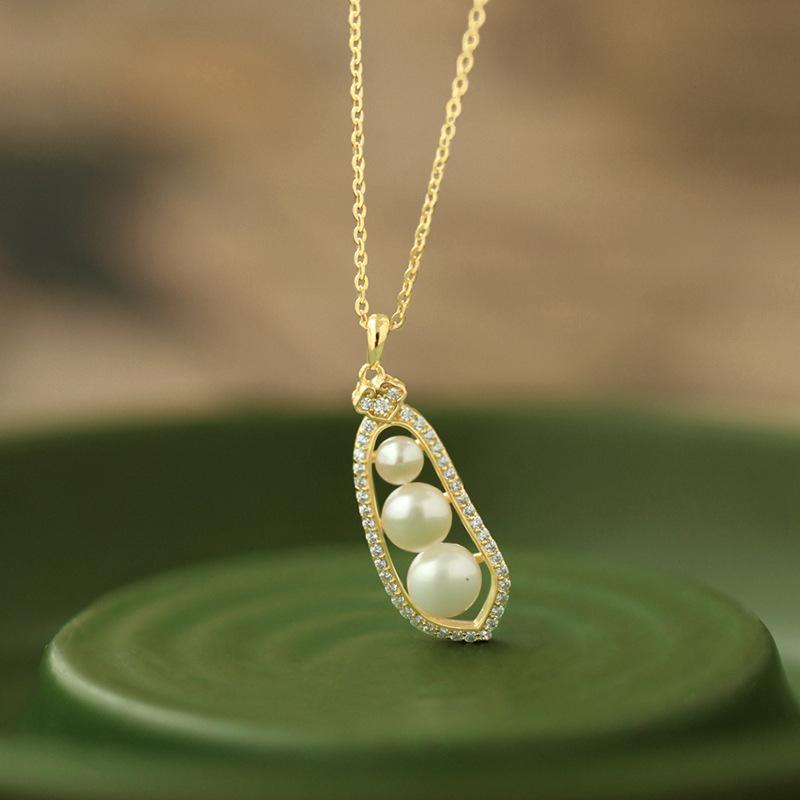 

Циркон Дуду Жемчужное Ожерелье Простое Высококлассное Ожерелье-Цепочка на Ключицу Модное Нишевое Ожерелье Женское