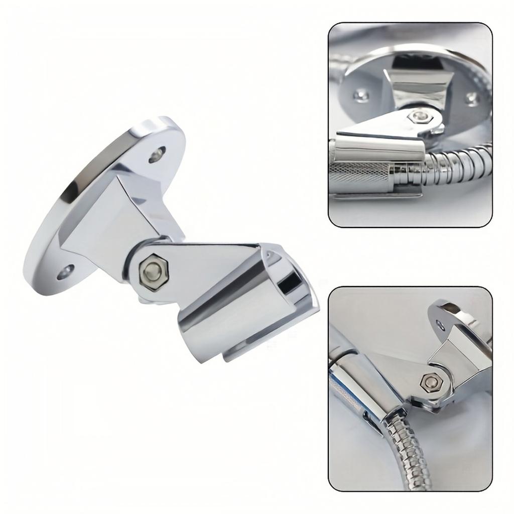 Adjustable Shower Holder, Wall Mount Bracket with Fixed Base, Stand for Bathroom Shower Sprayer