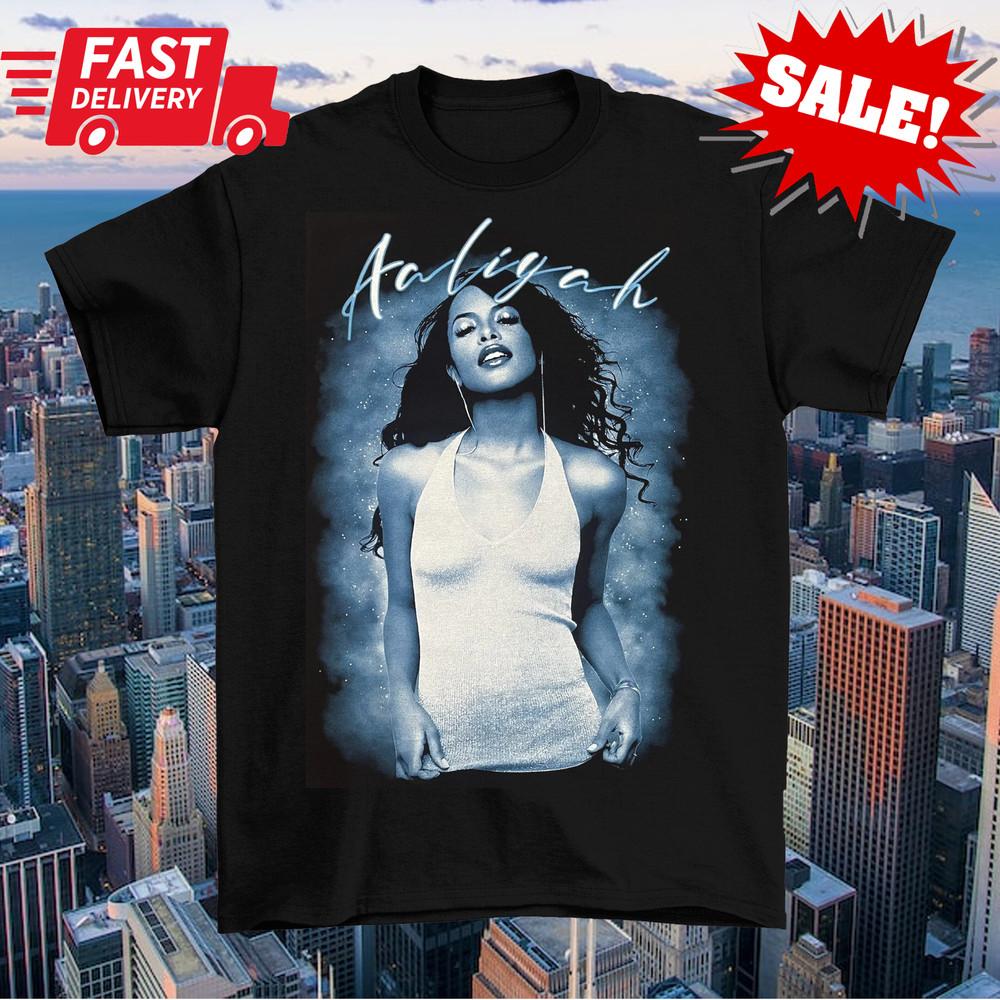 Aaliyah 1979 2001 Memorial Rap Shirt Classic Black Unisex KY038 Unisex T-Shirt