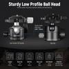 NEEWER Camera Tripod Ball 36mm Metal Panoramic Ball Compatible with Arca Quick Release for DSLR Weight Low-Profile Head, Head, 1/4" Plates, Tripods,