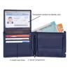 Stag Blue/Sand Leather Wallet for Men