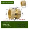 Copper Union with Inner/Outer Threads, Double Inner Thread Water Heater Connector Tee/Elbow Nipple, 46mm & 1" Thread, Different Diameters.