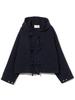 Beams Boy Women's Cotton Military Hooded Blouson Jacket, D.Navy, Free Size