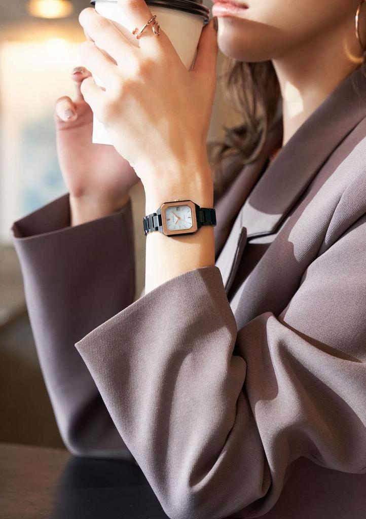 SHEEN Zegarek Solarny Casio SHS-4528GBJ-7AJF Damski Czarny (Oficjalny produkt japoński)