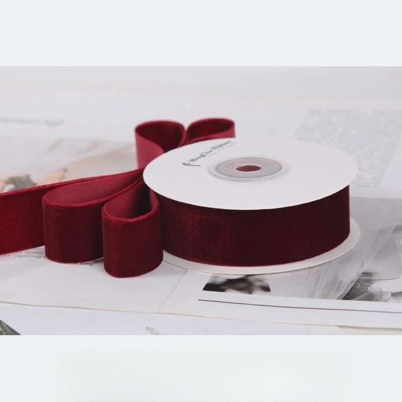 

Лента ручной работы из красного и зеленого флока для рождественских аксессуаров для волос и бантов своими руками