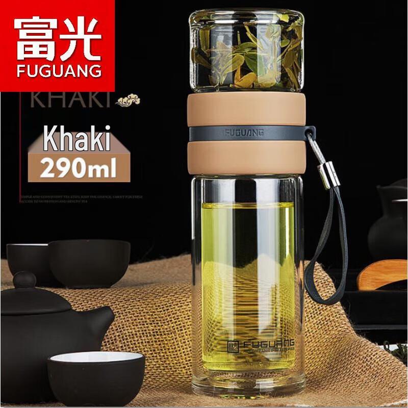 Fuguang Double-Wall Glass Tea Infuser Bottle G1609