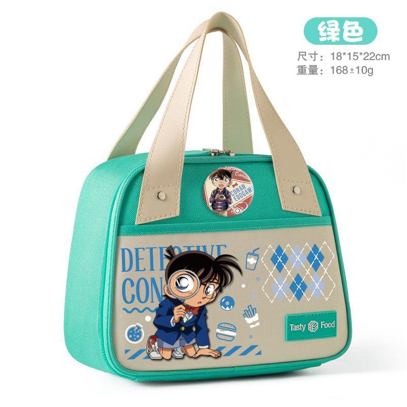 Conan Tote Bag Lunch Box Carrier for Students and Office Workers—Thickened, Grease-Resistant, Insulated Bag