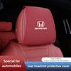 Nappa Leather Car Seat Headrest Protective Cover For Honda Civic FIT Accord Prelude CRV 5th City CRZ CRX Jazz HRV Pilot Odyssey TO0