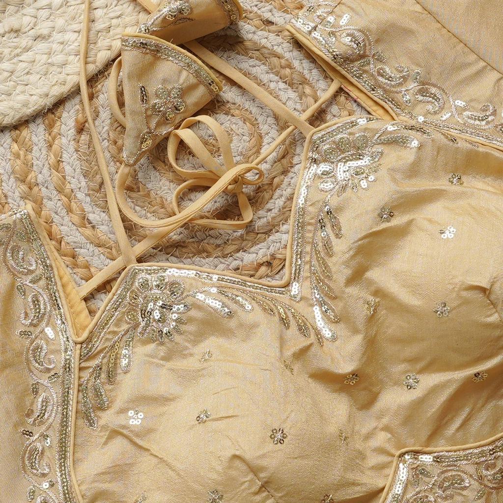 Beautiful Embroidery Designer Silk Blouse Indian Bollywood Party Wear Choli