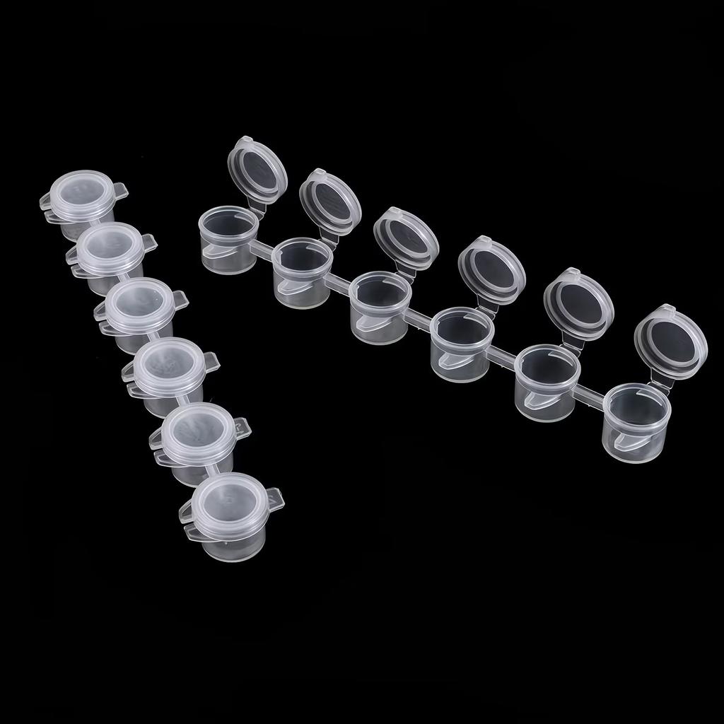 10/20piece empty paint cans, suitable for art supplies, equipped with leak-proof and easy-sealing lids, and paint mixing cups