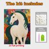 5D Pearl Painting Handmade DIY Elegant Horse Home Office Desktop Decoration Painting