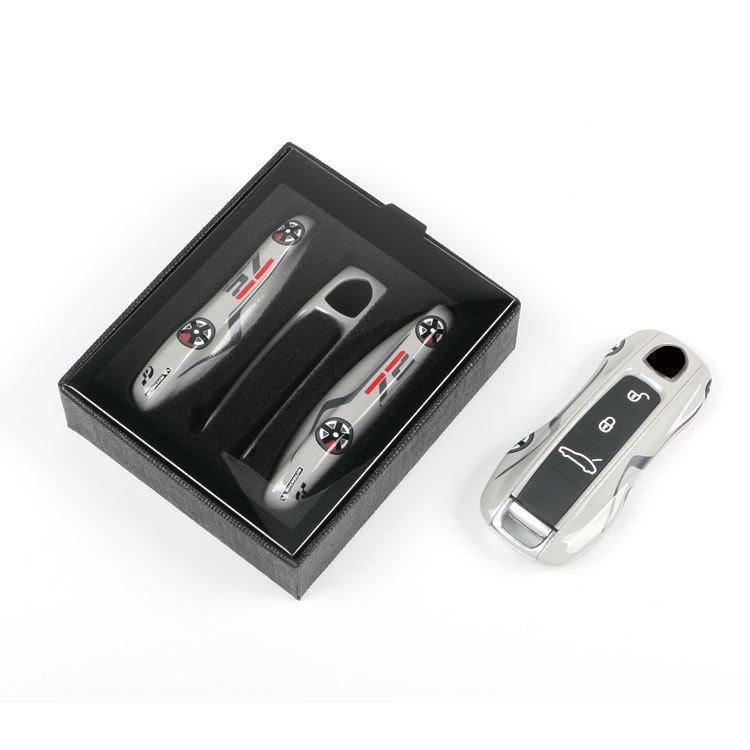 Suitable for Porsche Pink Pig Key Shell New Cayenne, Panamera, MACAN, 718 Car Key Shell & Pendant