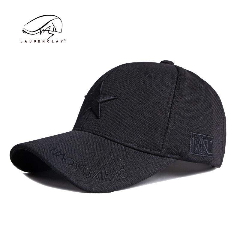 Spring and Summer Outdoor Leisure Group Sports Cap Pentagram Embroidery Sunshade Cap Men's Sun Hat Baseball Cap Women