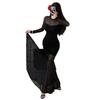 French royal sister wind mesh long-sleeved dress, new inner elegant temperament, waist and thin, meat and buttocks long dress