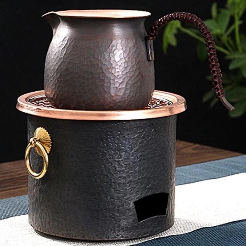 Vintage Pure Copper Coffee Mug,Handcrafted Breakfast Mule Milk Beer 600ml Juice Cup,Creativity Tea Tumbler Tableware Friend Gift