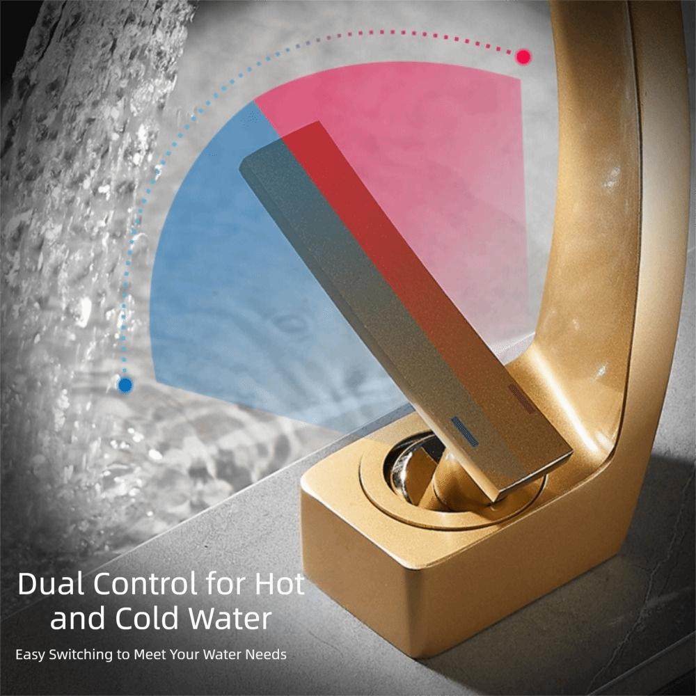 Black Chrome Basin Faucet Brushed Gold Mixer Tap Premium Quality Bathroom Sink Faucet Basin Sink