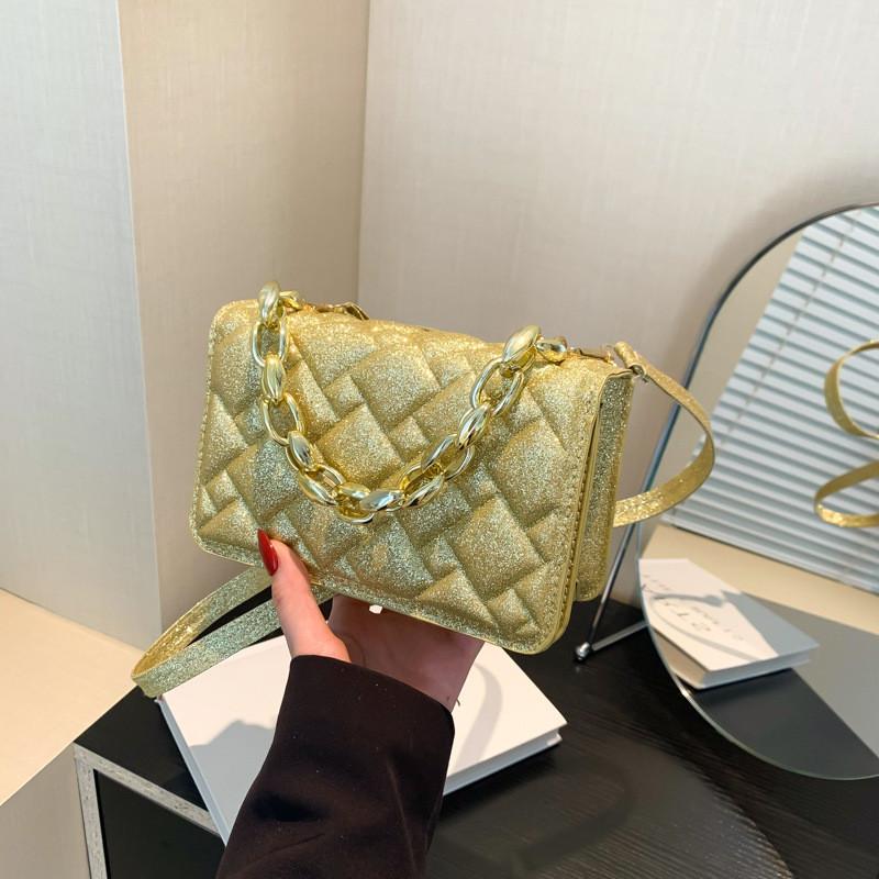 Fashionable Street Style Small Square Handbag Versatile Shoulder Bag In Soft Colors