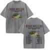 Vintage Washed Tshirt Jesse Welles Under The Powerlines Tour  Print Tshirt Unisex Aesthetic Trendy Casual Cotton Tshirts