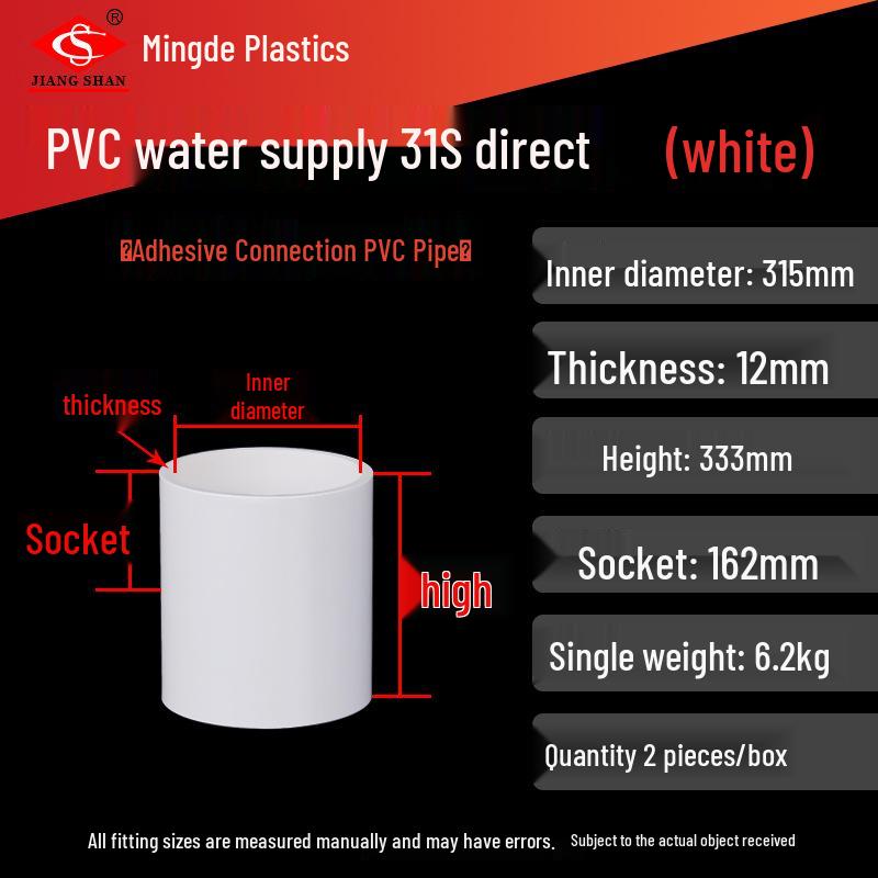 PVC Two-Way Straight Pipe Clamp for Water Supply Fittings