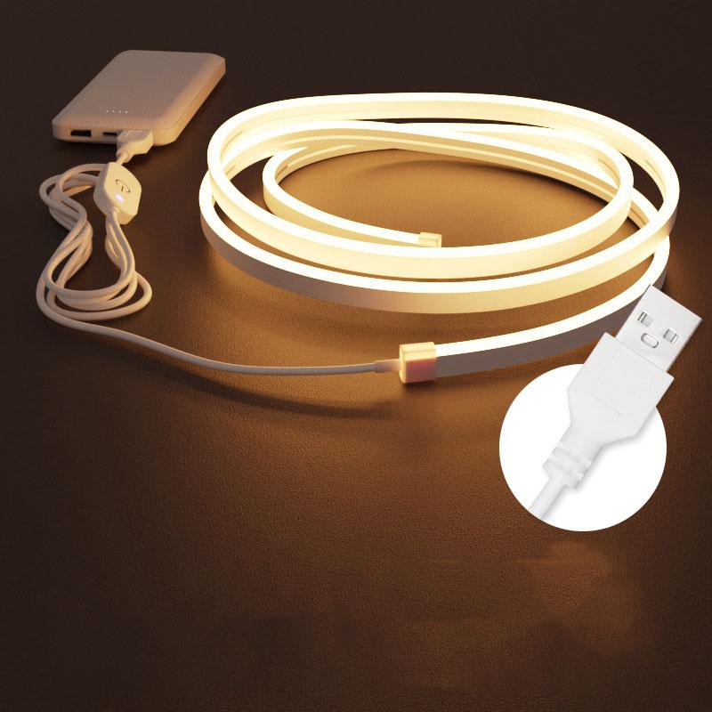 

LED Strip Neon Light USB DC 5V Home DIY Neon Sign Waterproof Flexible Ribbion Rope Tube For Bedroom Cabinet Backlight Decoration 1m