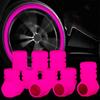 12pcs Luminous Tire Valve Caps Car Motorcycle Bicycle Wheel Tyre Hub Night Glowing Caps Tire Valve Stem Cover Fluorescent Decor Valve Stems 1
