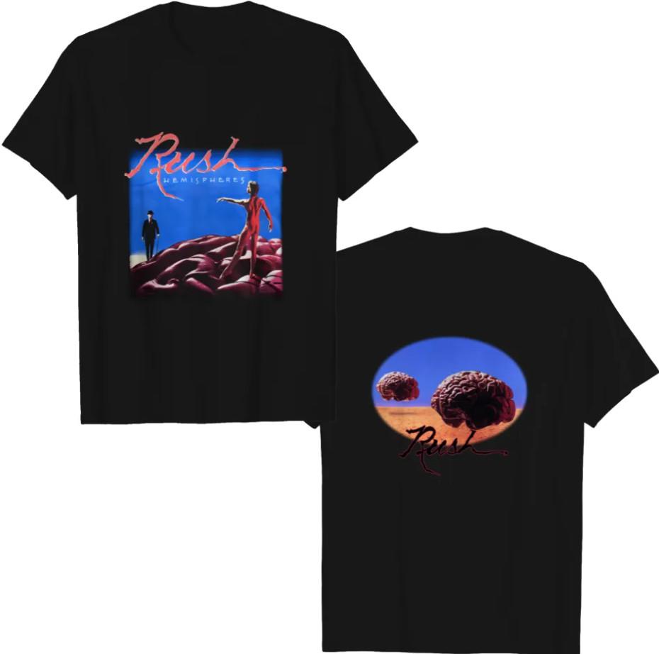 1978 RUSH Band Hemispheres Album Cover T-Shirt Tshirt Unisex T-Shirt XXXL
