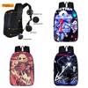 Stylish Black Undertale Sans School Bookbag Featuring Smooth Zipper And Easy-to-clean Material