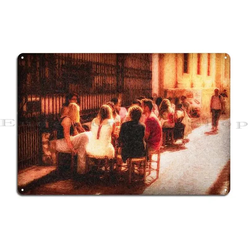 Happy Street In Malaga Metal Sign Plaques Rusty Party Wall Decor Iron Club Tin Sign Poster
