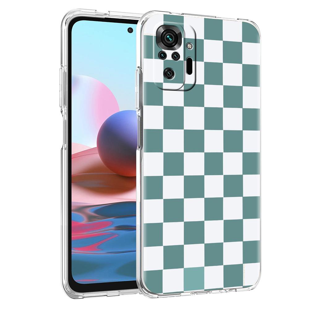 Checkerboard Plaid Checked Phone Case For Xiaomi Redmi Note 12 4G 11 10 Pro 5G 10C 10S 9S 9 9T 8T 9C 9A 8 8A 7 K50 K40 Cover