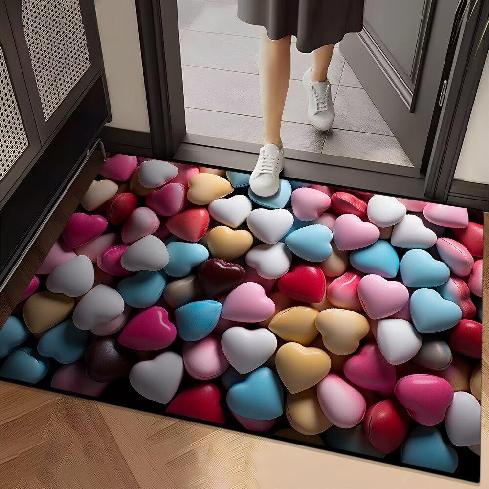 

Впитывающий коврик для ванной комнаты и туалета, противоскользящий и износостойкий коврик для ног, коврик для входной двери 40cm*60cm