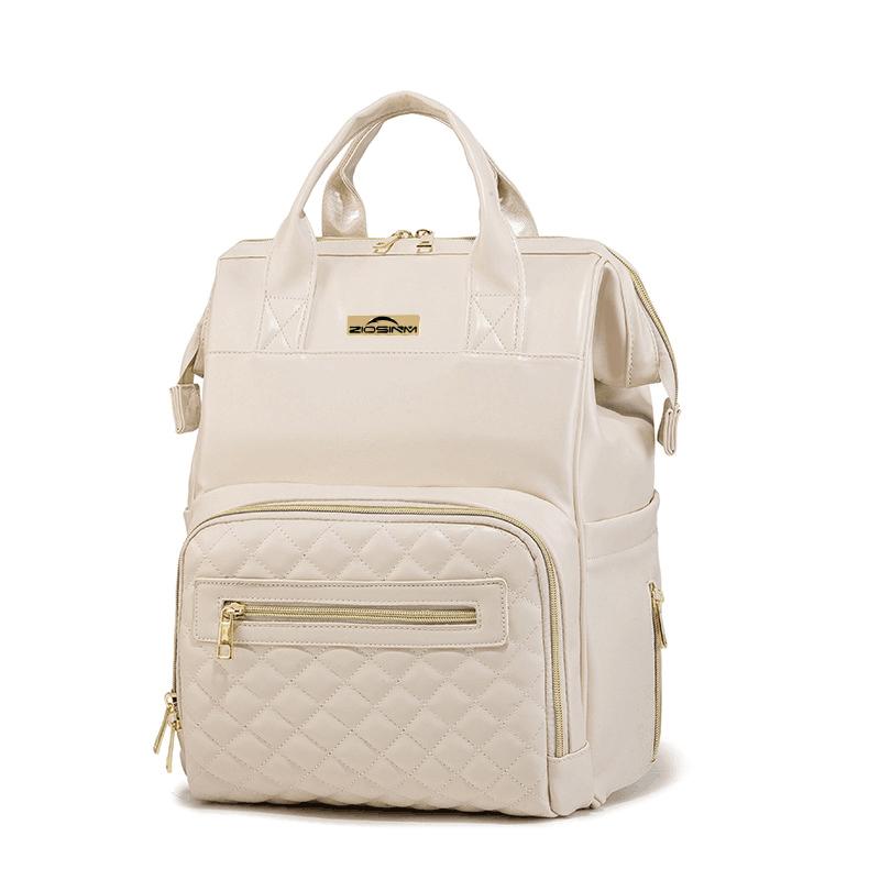 

Сумка для мам из ПУ, сумка для подгузников, рюкзак из ПУ-кожи, сумка для мам из ПУ, сумка для беременных, большая вместимость, дорожный рюкзак, сумки для колясок бежевый